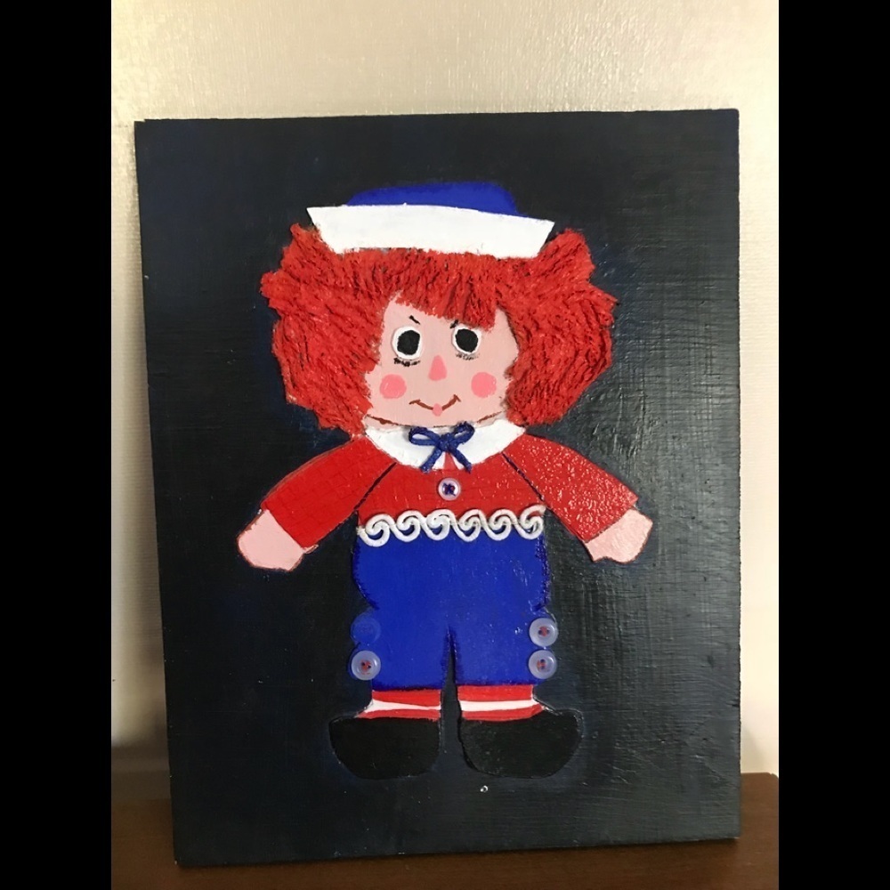 Rare Vintage Hand painted Raggedy Andy